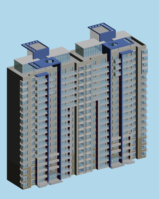 city government office building architectural design - 78 3D Модель .c4d .max .obj .3ds .fbx .stl .blend 