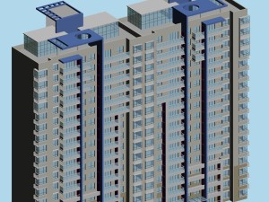 city government office building architectural design - 78 Modello 3D