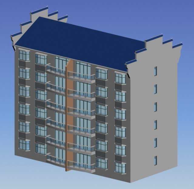 city government office building architectural design - 79 3D Model .c4d .max .obj .3ds .fbx .stl .blend