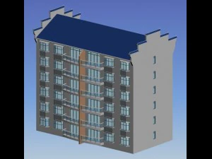 city government office building architectural design - 79 3D Model