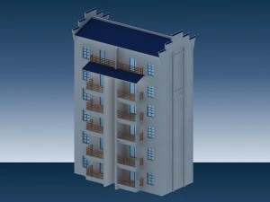city government office building architectural design - 82 3D Model