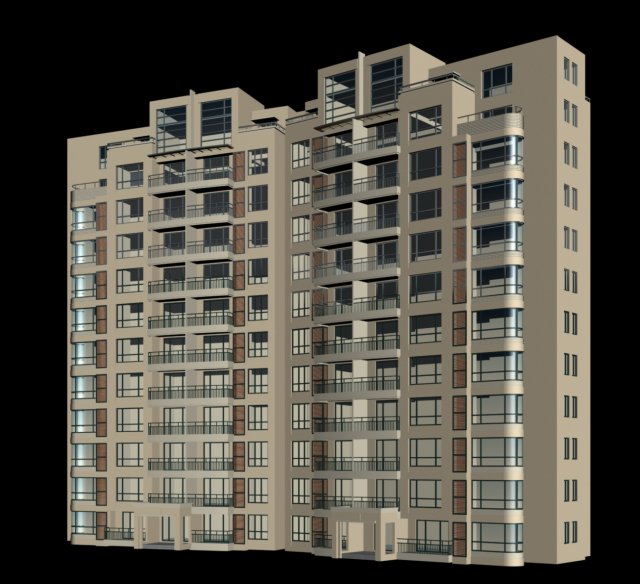 city government office building architectural design - 86 3D Модель .c4d .max .obj .3ds .fbx .stl .blend 