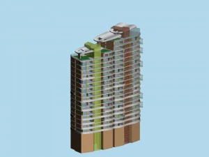 city government office building architectural design - 89 3D Model