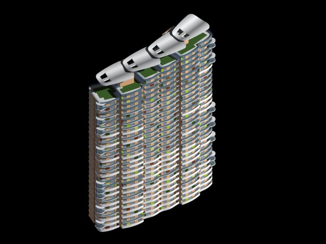 city government office building architectural design - 90 3D Model .c4d .max .obj .3ds .fbx .stl .blend 