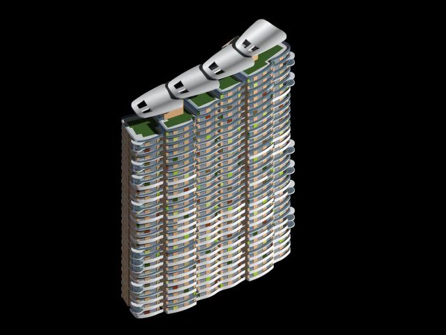 city government office building architectural design - 90 3D Model .c4d .max .obj .3ds .fbx .stl .blend 