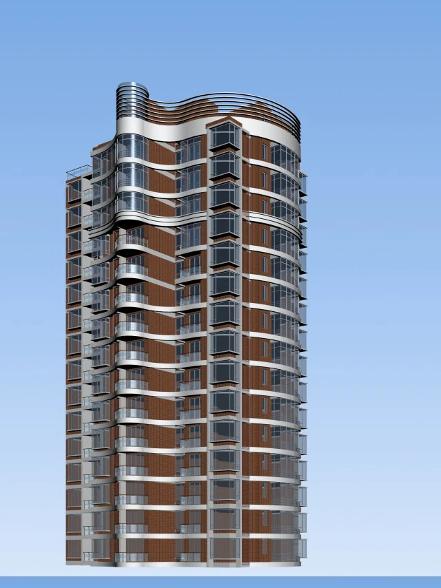 city government office building architectural design - 93 3D Model .c4d .max .obj .3ds .fbx .stl .blend 