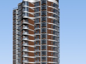 city government office building architectural design - 93 3D Модель