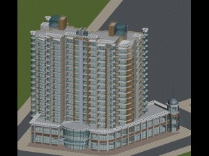 city government office building architectural design - 95 3D Model