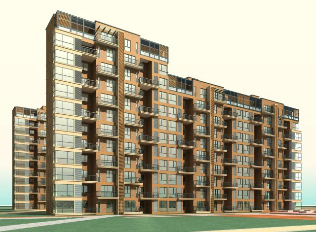 city government office building architectural design - 96 3D Model .c4d .max .obj .3ds .fbx .stl .blend 
