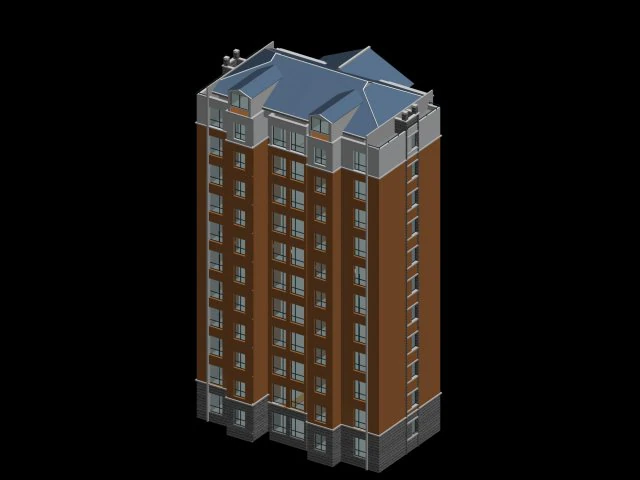 city government office building architectural design - 97 3D Model .c4d .max .obj .3ds .fbx .stl .blend 
