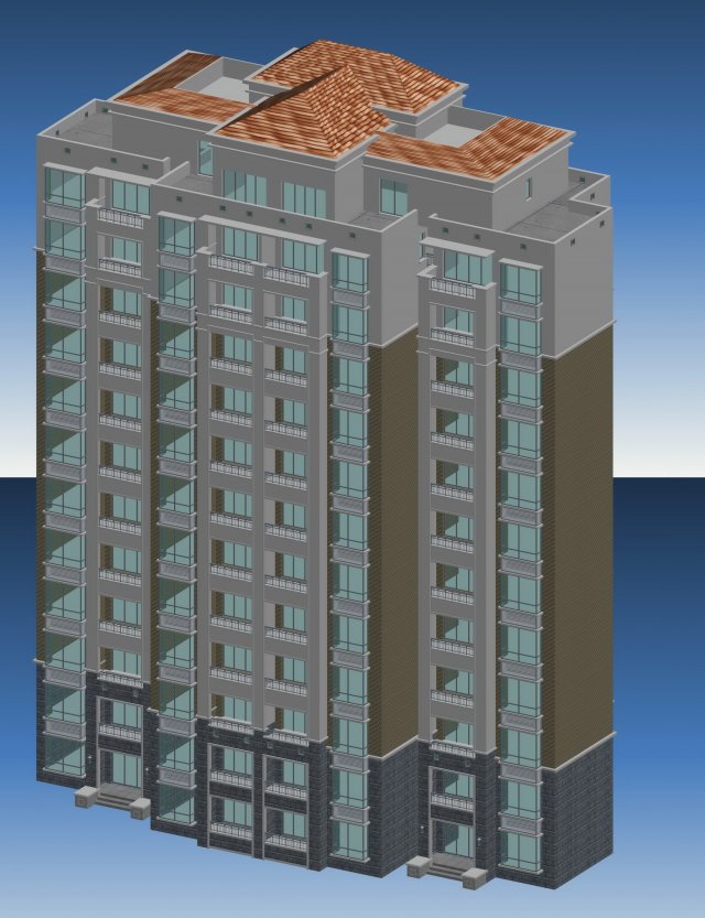 city government office building architectural design - 99 3D 模型 .c4d .max .obj .3ds .fbx .stl .blend 
