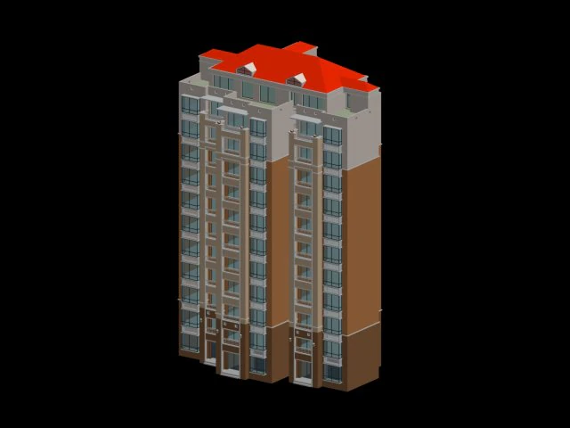 city government office building architectural design - 102 3D Model .c4d .max .obj .3ds .fbx .stl .blend 