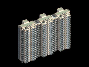 city government office building architectural design - 104 3D Model