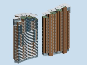 city government office building architectural design - 107 3D Model