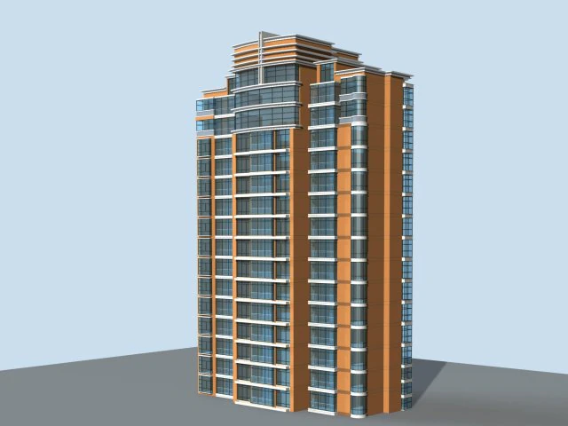city government office building architectural design - 108 3D Model .c4d .max .obj .3ds .fbx .stl .blend