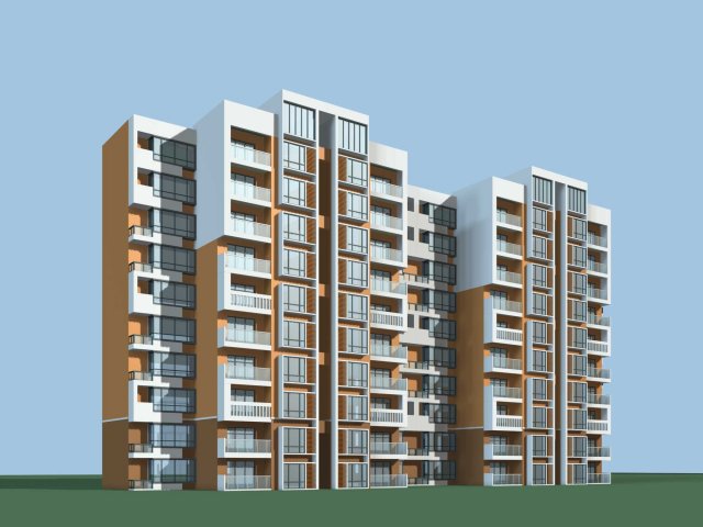 city government office building architectural design - 109 3D Model .c4d .max .obj .3ds .fbx .stl .blend 