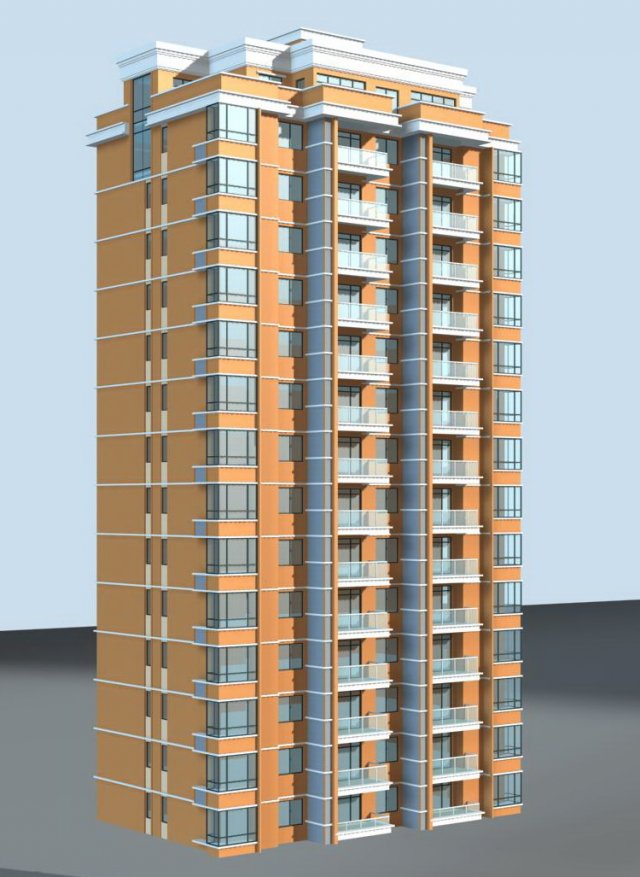 city government office building architectural design - 111 3Dモデル .c4d .max .obj .3ds .fbx .stl .blend 