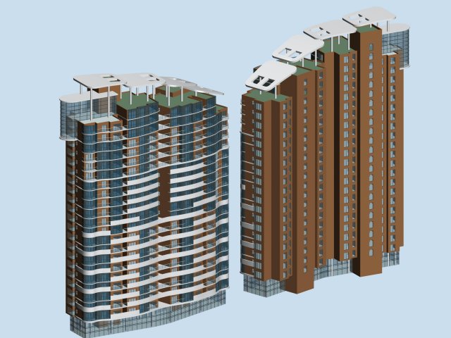 city government office building architectural design - 113 Modèle 3D .c4d .max .obj .3ds .fbx .stl .blend 
