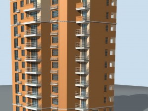 city government office building architectural design - 114 Modèle 3D