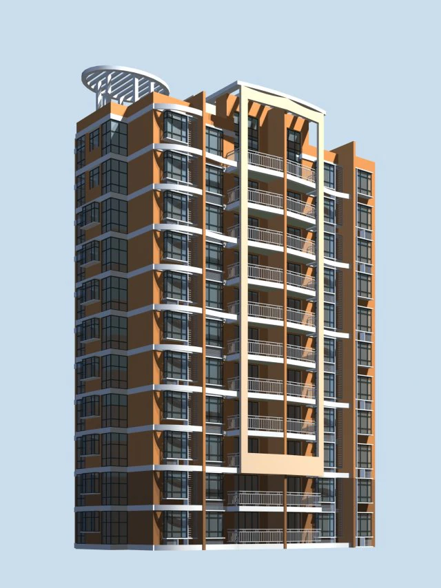 city government office building architectural design - 120 3D Model .c4d .max .obj .3ds .fbx .stl .blend 