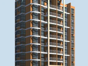 शहर के सरकारी कार्यालय भवन का वास्तुशिल्प डिजाइन - 120 3D मॉडल