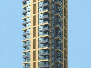 市役所庁舎建築設計 - 122 3Dモデル