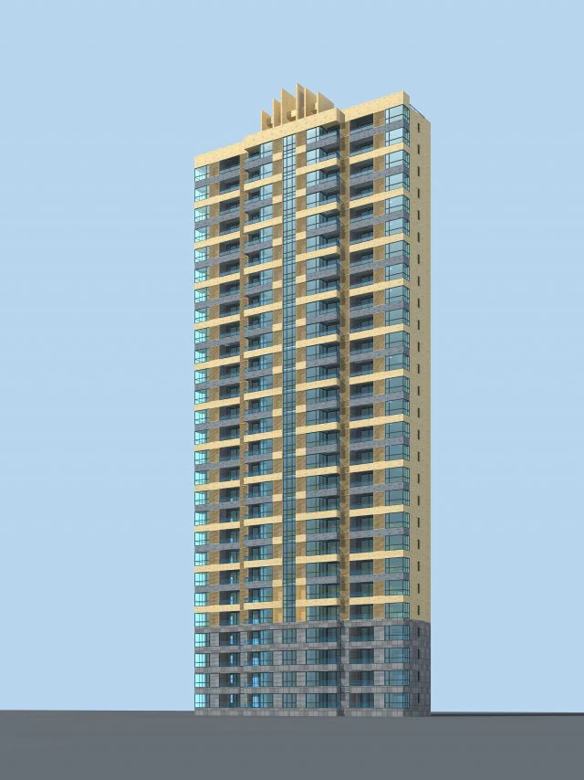 city government office building architectural design - 124 3D Model .c4d .max .obj .3ds .fbx .stl .blend
