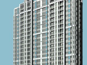 शहर के सरकारी कार्यालय भवन का वास्तुशिल्प डिजाइन - 126 3D मॉडल