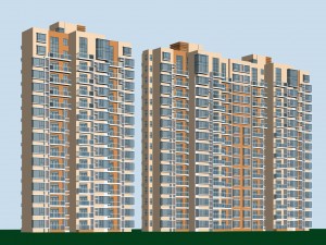 city government office building architectural design - 127 Modèle 3D
