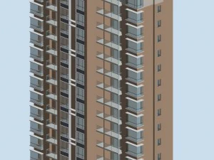 desain arsitektur gedung perkantoran pemerintah kota - 129 Model 3D