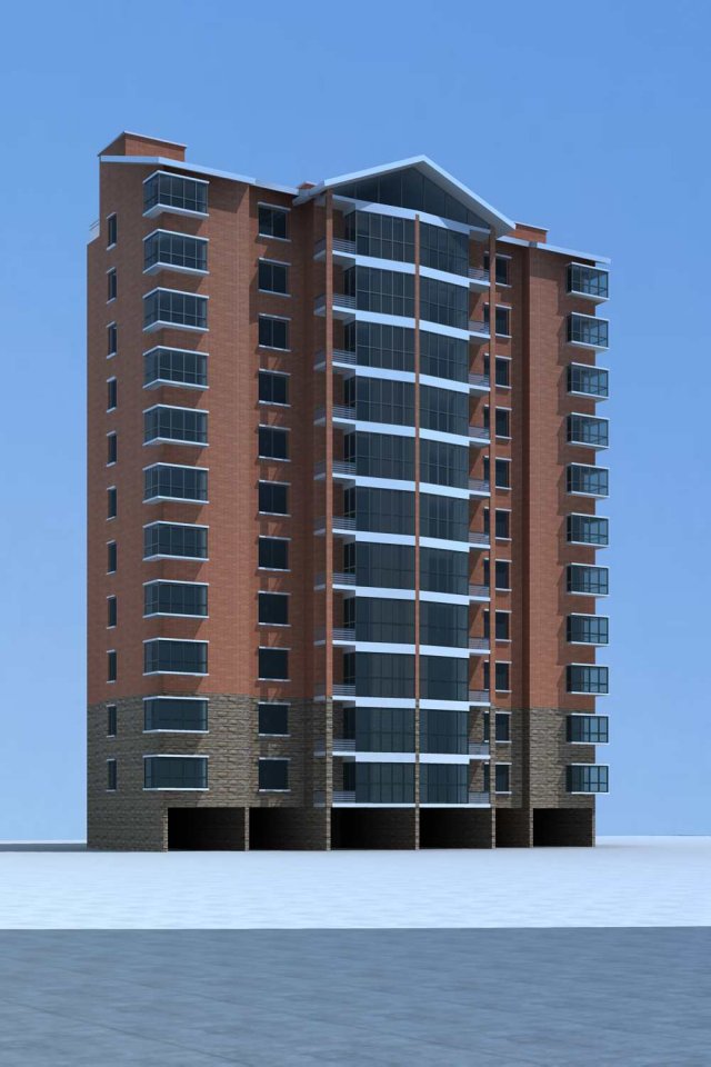 city government office building architectural design - 131 3D Model .c4d .max .obj .3ds .fbx .stl .blend 