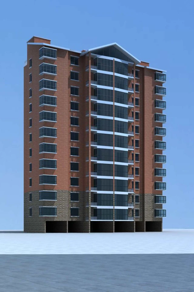 city government office building architectural design - 131 3D Model .c4d .max .obj .3ds .fbx .stl .blend 