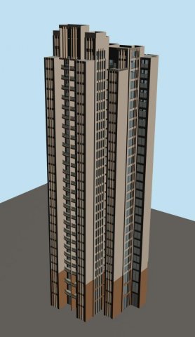 city government office building architectural design - 135 3D Model .c4d .max .obj .3ds .fbx .stl .blend 