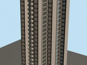 dise&ntilde;o arquitect&oacute;nico del edificio de oficinas del gobierno de la ciudad - 135 Modelo 3D