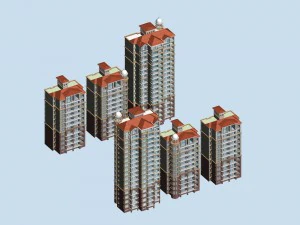 projeto arquitetônico do prédio da prefeitura - 140 Modelo 3D