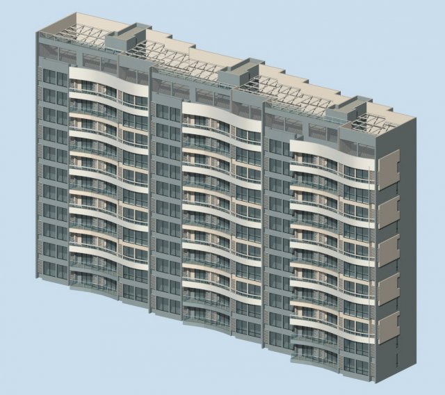 city government office building architectural design - 142 3D Model .c4d .max .obj .3ds .fbx .stl .blend 