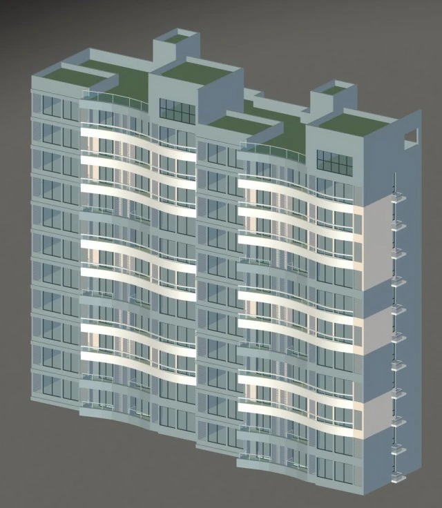 city government office building architectural design - 143 3D Model .c4d .max .obj .3ds .fbx .stl .blend 