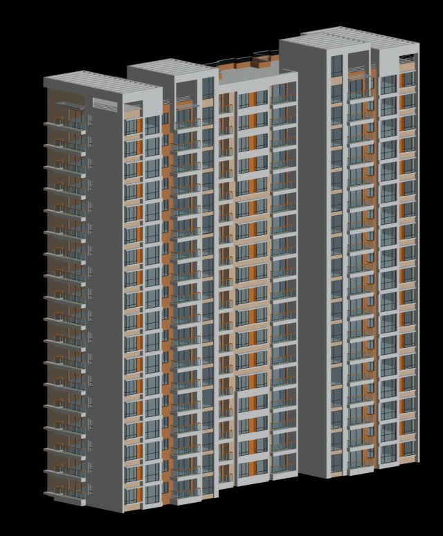 city government office building architectural design - 144 Modelo 3D .c4d .max .obj .3ds .fbx .stl .blend 