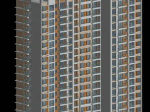 市役所庁舎建築設計 - 144 3Dモデル