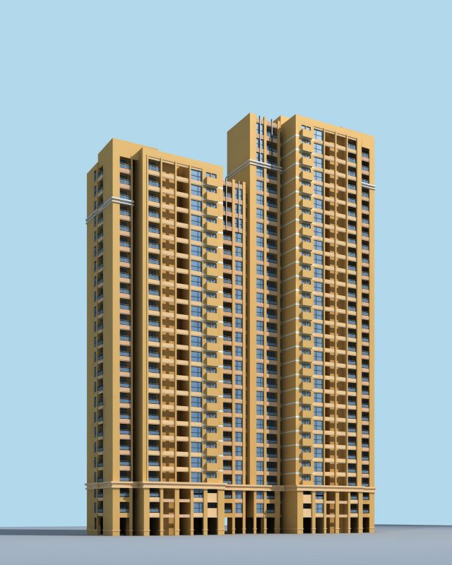 city government office building architectural design - 145 3D Model .c4d .max .obj .3ds .fbx .stl .blend 
