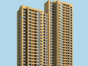 शहर के सरकारी कार्यालय भवन का वास्तुशिल्प डिजाइन - 145 3D मॉडल