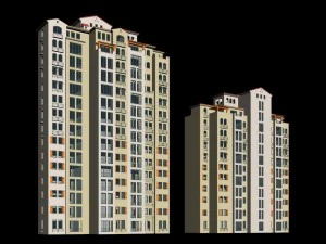 архітектурний проект будівлі міської адміністрації - 146 3D Модель