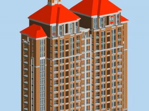 şehir h&uuml;k&uuml;met dairesi binası mimari tasarımı - 152 3D Model