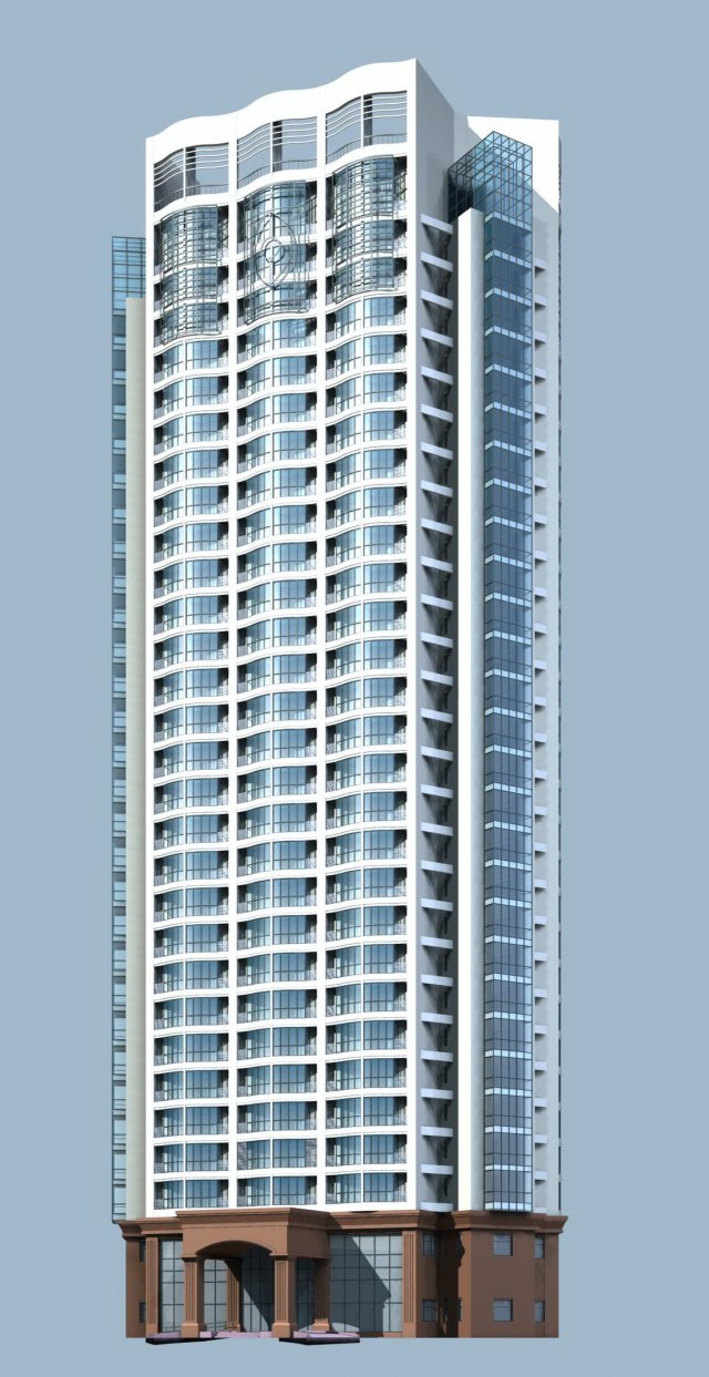 city government office building architectural design - 155 3Dモデル .c4d .max .obj .3ds .fbx .stl .blend 