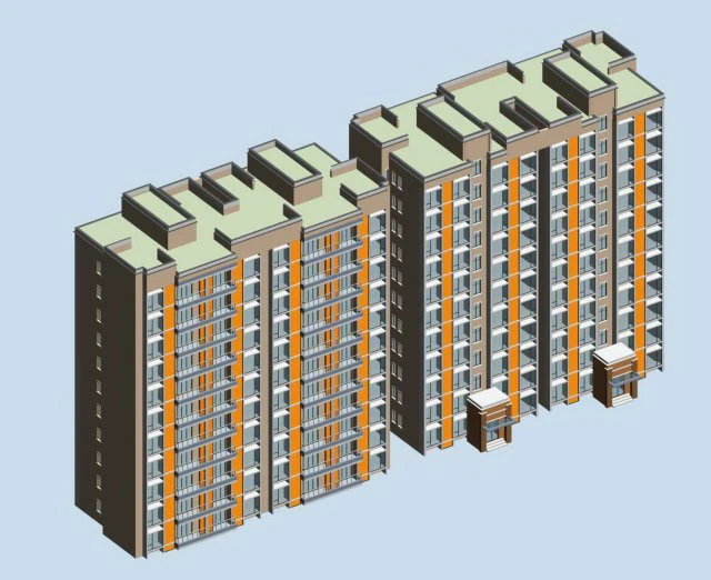 city government office building architectural design - 156 3D Model .c4d .max .obj .3ds .fbx .stl .blend