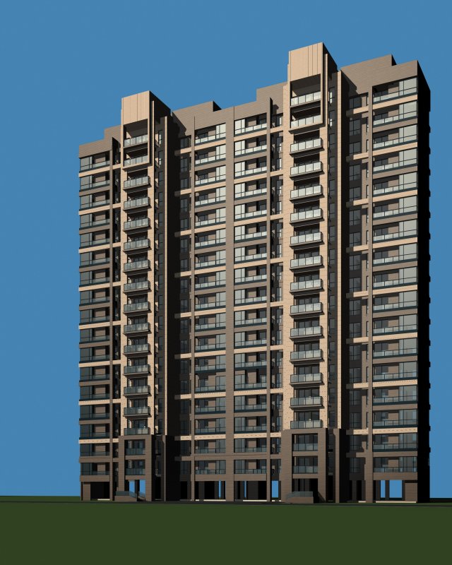 city government office building architectural design - 157 3D Model .c4d .max .obj .3ds .fbx .stl .blend 