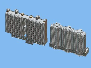şehir h&uuml;k&uuml;met dairesi binası mimari tasarımı - 159 3D Model