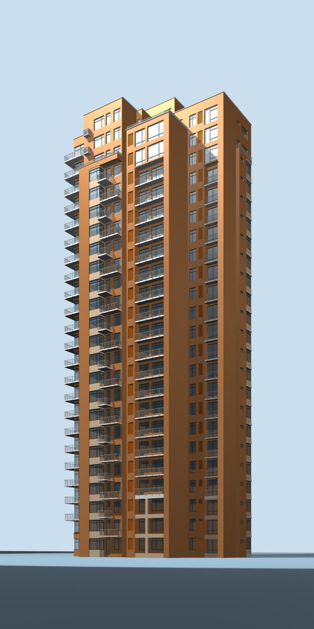 city government office building architectural design - 160 3D Model .c4d .max .obj .3ds .fbx .stl .blend 