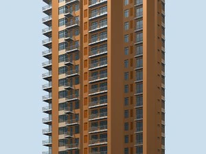 şehir h&uuml;k&uuml;meti ofis binası mimari tasarımı - 160 3D Model