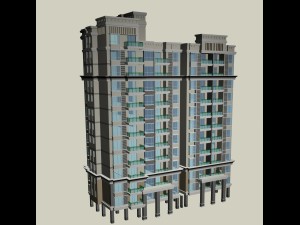 city government office building architectural design - 163 Modello 3D